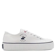 Trampki damskie - Trampki Beverly Hills Polo Club BHPC027M Biały - miniaturka - grafika 1