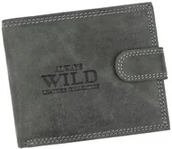 Portfele - Portfel Męski Skórzany WILD Skóra Licowa Duży Poziomy Z Zapięciem RFID N992L 12,5 x 10,5 x 2 [cm] - miniaturka - grafika 1