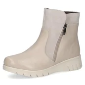 Kozaki damskie - Caprice Damskie 9-26454-45 modne kozaki, beżowe grzebień, 37 EU szerokie, beżowy Comb, 37 EU szeroki - miniaturka - grafika 1