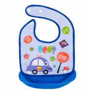 Śliniaki i fartuszki - Bocioland Śliniak z kieszonką Auto 5O40GE 5O40GE SAM  One size - miniaturka - grafika 1