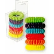 Ozdoby do włosów - Top Choice Gumki do włosów sprężynki wire wielokolorowe 6 szt. - miniaturka - grafika 1