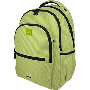 Grafoplás Unisex dziecięcy pojemny plecak szkolny Kuru (1 szt.), Zielona limonka, 33x46x22,5cm, Plecak szkolny, 3 przegrody, można go dostosować do koszyka - Plecaki szkolne i tornistry - miniaturka - grafika 1