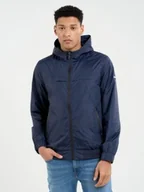 Kurtki męskie - Big Star Kurtka Męska Wiosenna Z Kapturem Granatowa Ronabi 403 L - miniaturka - grafika 1