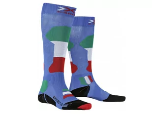 X-Socks, Skarpety narciarskie, Ski Patriot 4.0 Italy 2020, niebieskie, rozmiar 39-41 - Skarpetki damskie - miniaturka - grafika 1