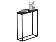 Konsole i sekretarzyki - Konsola Loft Industrialna Czarny Mat - miniaturka - grafika 1