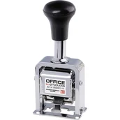 Przybory szkolne - Office Products, Numerator Automatyczny 6 Cyfr,  Srebrny - miniaturka - grafika 1