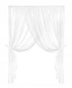 Firany - Firana 400 x 250 Dekoracyjna Emporio Taśma Biel - miniaturka - grafika 1