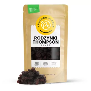 Rodzynki Thompson Jumbo 1000g - Owoce świeże i suszone - miniaturka - grafika 1