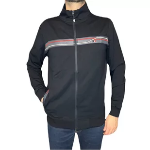 Bluza męska rozpinana granatowy bez kaptura XL - Bluzy męskie - miniaturka - grafika 1