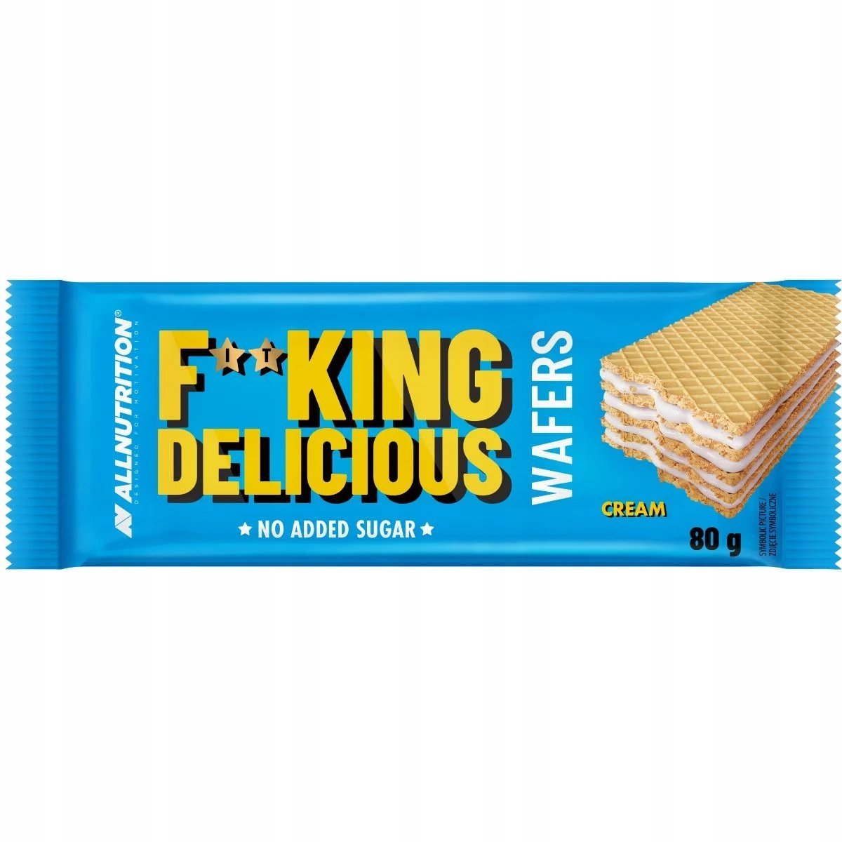 Allnutrition Fitking Delicious Wafers 80G Wafle Śmietankowe Fit Bez Cukru