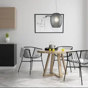 Lampy sufitowe - Casablanca Anua lampa wisząca 1-pkt. szara matowa - miniaturka - grafika 1