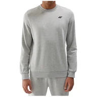 Bluzy sportowe męskie - Męska bluza 4F Sweatshirt M1181 Rozmiar: XXL / Kolor: jasnoszary - miniaturka - grafika 1