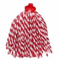 Miotły, szufle, mopy - Wkład do mopa Mariot 30 cm biało-czerwony - miniaturka - grafika 1