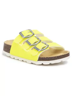 Buty dla dziewczynek - Superfit Klapki 6-00113-60 M Żółty - grafika 1