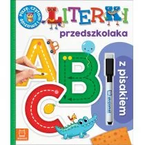 Aksjomat Literki przedszkolaka z pisakiem Piszę czytam i zmazuję Wydanie specjalne Agnieszka Bator - Edukacja przedszkolna - miniaturka - grafika 1