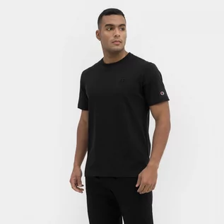 Koszulki sportowe męskie - Męski t-shirt basic CHAMPION ROCHESTER Crewneck T-shirt - czarny - grafika 1