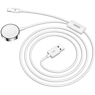 Akcesoria do smartwatchy - Apple JOYROOM ŁADOWARKA BEZPRZEWODOWA JOYROOM DO ZEGARKÓW Z KABLEM LIGHTNING BIAŁA - miniaturka - grafika 1