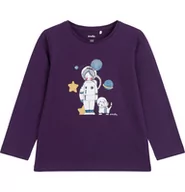Bluzki damskie - Bluzka z długim rękawem dziewczęca dziecięca 110 Kot I astronauta Endo - miniaturka - grafika 1