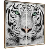 Szafy - Szafa 205 z Grafiką Tygrys Penelopa Maridex Biały Mat - miniaturka - grafika 1