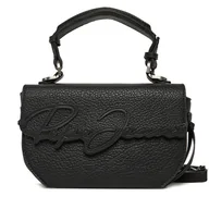 Torebki damskie - Torebka Pepe Jeans Amber Script PL031664 Czarny - miniaturka - grafika 1
