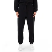 Spodnie sportowe damskie - Spodnie Champion C Logo Ribbed Cuff Joggers 116611-KK001 - czarne - miniaturka - grafika 1