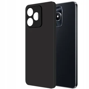 Etui Do Realme C53 Gumowe Obudowa Czarne Matowe Silikon Pokrowiec Slim Case - Etui i futerały do telefonów - miniaturka - grafika 1