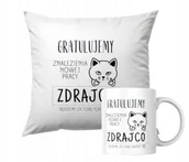 Gadżety dla niej i dla niego - ZESTAW PODUSZKA + KUBEK Prezent ODEJŚCIE Z PRACY NOWA PRACA DLA KOLEGI - miniaturka - grafika 1
