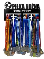 Piłka nożna - Wieszak na medale PIŁKA NOŻNA twoje imię dowolny tekst 12.1 - miniaturka - grafika 1