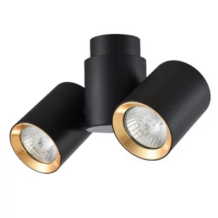 Light Prestige Boston 2 czarny z złotym ringiem LP-741/2W BK/GD - Lampy ścienne - miniaturka - grafika 2