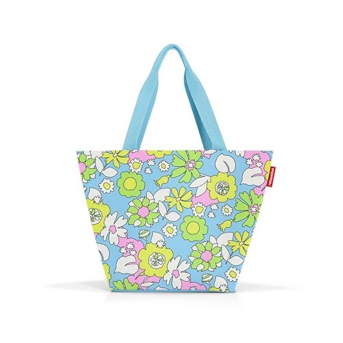 reisenthel Shopper przestronna torba na zakupy i elegancka torebka wykonana z wodoodpornego materiału, Kwiaciarnia Lagoon, m