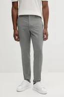 Spodnie męskie - Calvin Klein spodnie z domieszką wełny męskie kolor szary w fasonie chinos K10K113949 - miniaturka - grafika 1