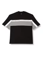 Bluzy męskie - Armani Exchange Męska bluza Sustainable, okrągły dekolt, czarna, L, czarny, L - miniaturka - grafika 1