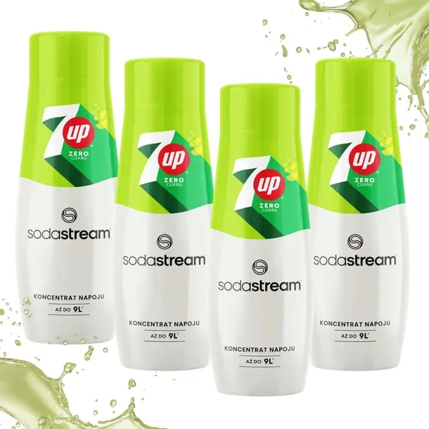 Syrop Sodastream 7up Free Bez Cukru Koncentrat Do Saturatora 4x 440ml