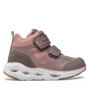 Sneakersy Leaf LKUML101Q Różowy - Buty dla dziewczynek - miniaturka - grafika 1