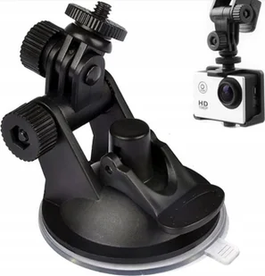 SunnyLife UCHWYT SAMOCHODOWY DO SZYBY NA KAMERĘ GOPRO DJI OSMO DVR GWINT 1/4 CALA - Akcesoria do kamer sportowych - miniaturka - grafika 1