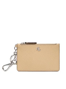 LAUREN RALPH LAUREN Etui na karty kredytowe 432966789009 Beżowy - Etui na dokumenty i karty - miniaturka - grafika 1