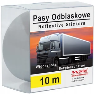 Folia Taśma Konturowa Odblaskowa Tir 5cmx10m Biała - Akcesoria tuningowe - miniaturka - grafika 1