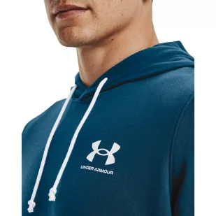 Koszulka męska Under Armour RIVAL TERRY LC SS HD - Koszulki sportowe męskie - miniaturka - grafika 3