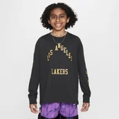 Swetry męskie - T-shirt z długim rękawem dla dużych dzieci (chłopców) Max90 Nike NBA Los Angeles Lakers City Edition 2023/24 - Czerń - miniaturka - grafika 1
