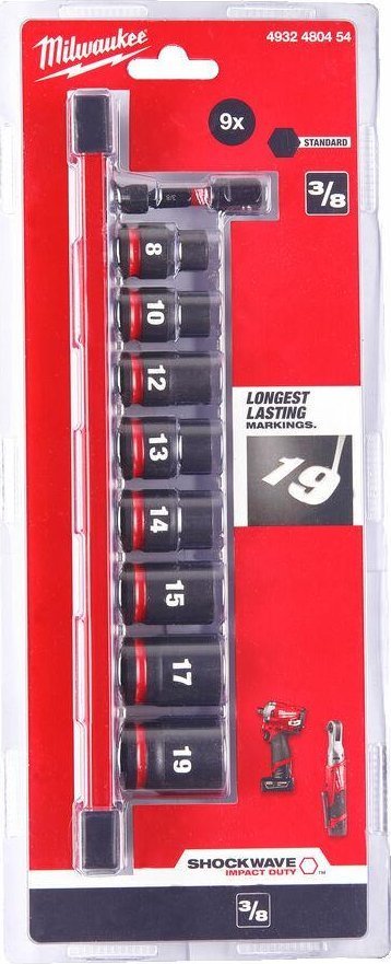 Milwaukee MILWAUKEE IMPACT SOCKET SET 3/8
