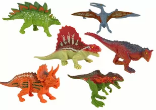 Zestaw Figurki Dinozaury 6 sztuk Kolorowe - Figurki dla dzieci - miniaturka - grafika 2
