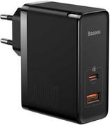 Ładowarki do telefonów - Baseus GaN5 Pro szybka uniwersalna ładowarka sieciowa GaN USB Typ C / USB 100W PD3.0, QC4.0+, AFC czarny (CCGP090201) - miniaturka - grafika 1