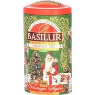 Herbata - Basilur CHRISTMAS TREE zielona herbata CEJLOŃSKA wiśnia jabłko mango PUSZKA - 100 g - miniaturka - grafika 1