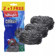 Ściereczki, gąbki, czyściki - Vileda Zmywak Stalowy Glitzi Spiral INOX 3szt - miniaturka - grafika 1
