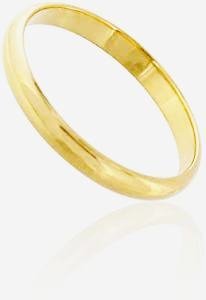 Obrączka ślubna Unisex 2 mm Złoto 375 r. 13
