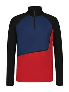 Koszulki sportowe męskie - Icepeak Koszulka funkcyjna "Ebro" w kolorze czarno-granatowo-czerwonym - grafika 1