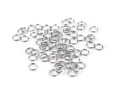 Półfabrykaty do biżuterii - OGNIWKO PODWÓJNE NIKIEL 8MM 30SZT - miniaturka - grafika 1