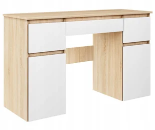 Biurko Bis Dąb Sonoma Szkolne Dwie Szafki - Biurka - miniaturka - grafika 1