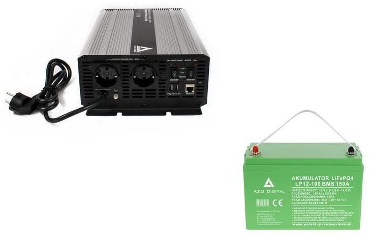 Zestaw zasilania awaryjnego Sinus UPS-4000SR 4000W + AKU 100Ah 12V LiFePO4 BMS