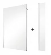 Ścianki i drzwi prysznicowe - Ścianka 100 cm + ścianka boczna 30 cm Eco-N Flex Besco - miniaturka - grafika 1